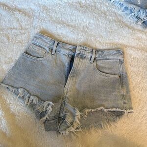 PacSun Light Blue Frayed Jean Shorts